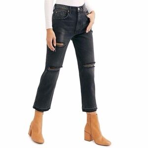 NWT Free People Lita Jeans Crop High Waisted